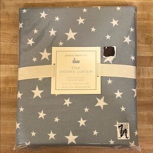 Pottery Barn Kids Star Blue Shower Curtain